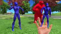 Superheroes Spiderman Hulk Captain America vs colors Gorilla Finger family Nursery Rhymes 3D