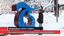 Trabzon'da son 57 yılın en yoğun kar yağışı!