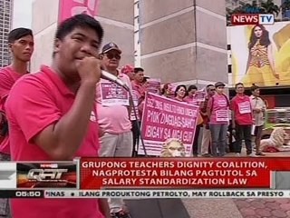 QRT: Grupong Teachers Dignity Coalition, nagprotesta bilang pagtutol sa salary standardization law