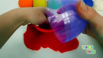 Play Doh Rainbow Ice Cream Cake How to Make Rainbow Play Dough Cake Play Doh Food Kitchen