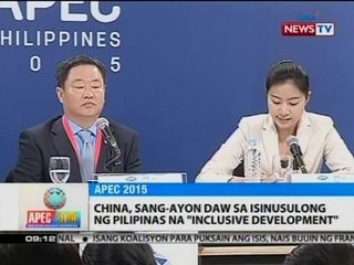 SONA: China, sang-ayon daw sa isinusulong ng Pilipinas na "inclusive development"