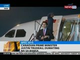 Eroplanong sinasakyan ni Canadian Prime Minister Justin Trudeau, dumating na sa bansa