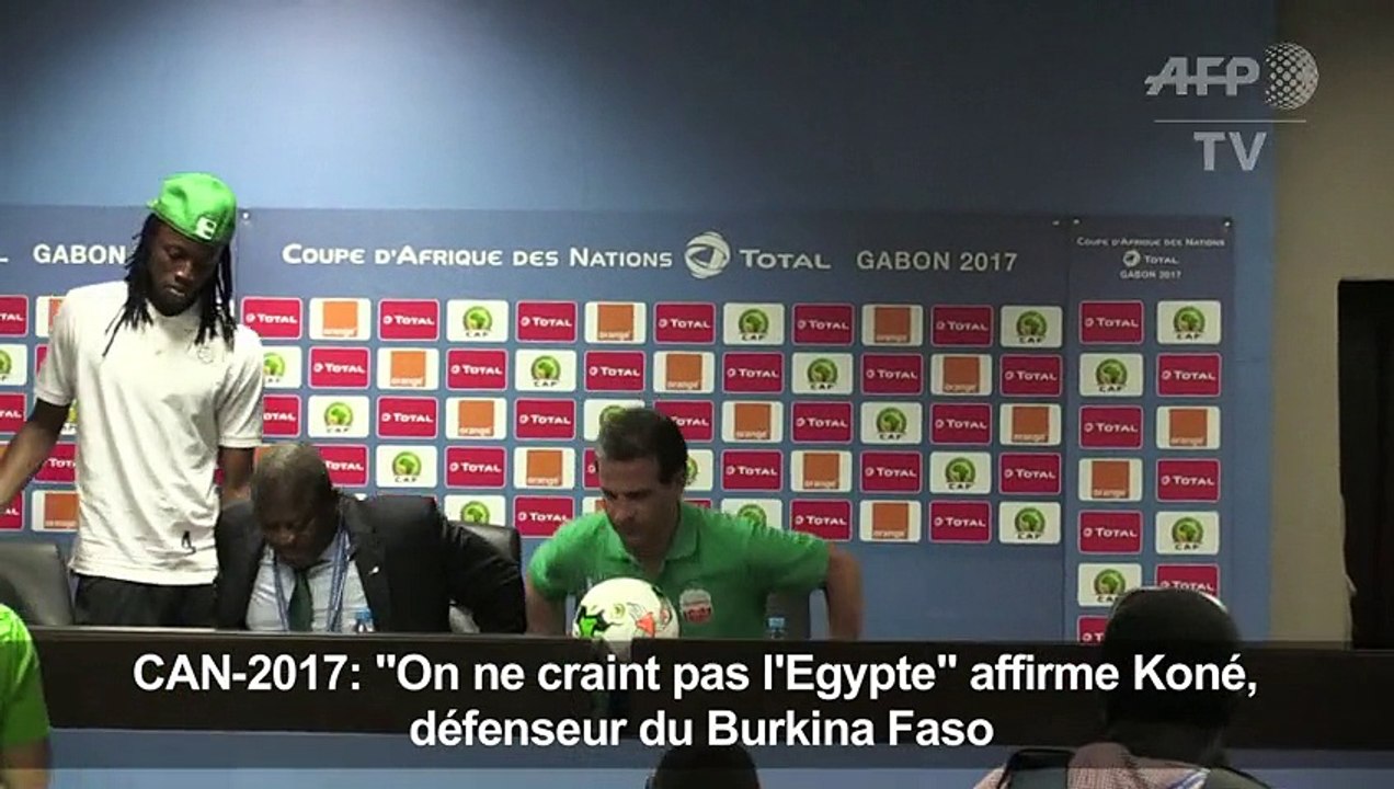 CAN-2017/Burkina Faso: "On ne craint pas l'Egypte" (Koné)