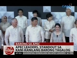 24Oras: APEC leaders, standout sa kani-kanilang Barong Tagalog