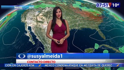 Susana Almeida Pronostico del Tiempo 31 de Enero de 2017