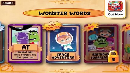 Wonster Words AT Words New Apps For iPad,iPod,iPhone For Kids