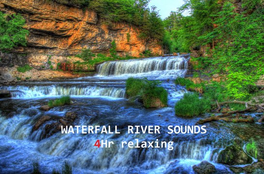 WATERFALL River Nature Sounds White Noise For Relaxation & Sleep