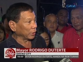 24 Oras: Duterte, handa na raw tumakbo bilang presidente ng bansa sa 2016