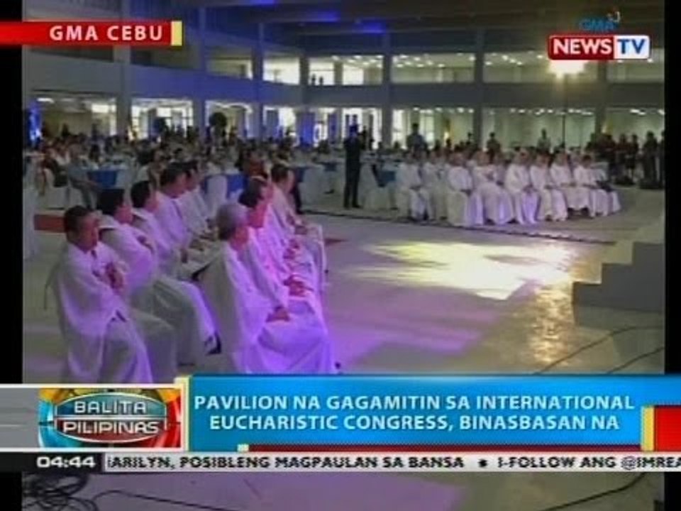 BP: Pavillion na gagamitin sa international eucharistic congress sa Cebu, binasbasan na
