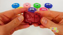 Learn Colors for Kids | Play Doh Ice Cream Popsicles | Fire Truck Garbage Truck Tow Truck and Deliv