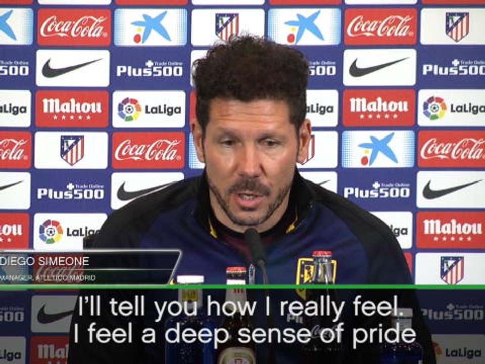 Simeone proud of Atletico progress ahead of Barca tie