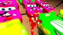 Mickey Mouse & Spiderman & Ironman and Lightning McQueen Cars Colors Epic Mega Party