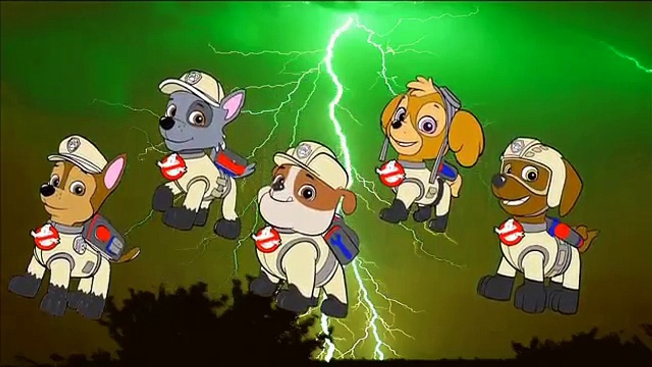 GHOSTBUSTERS Paw Patrol Finger Family Animation Nursery Rhyme Song For Kids