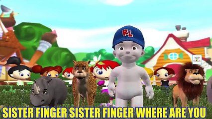 Funny Animals Cartoons for Kids | Little Baby Boy Singing Finger Family Songs Nursery Rhymes