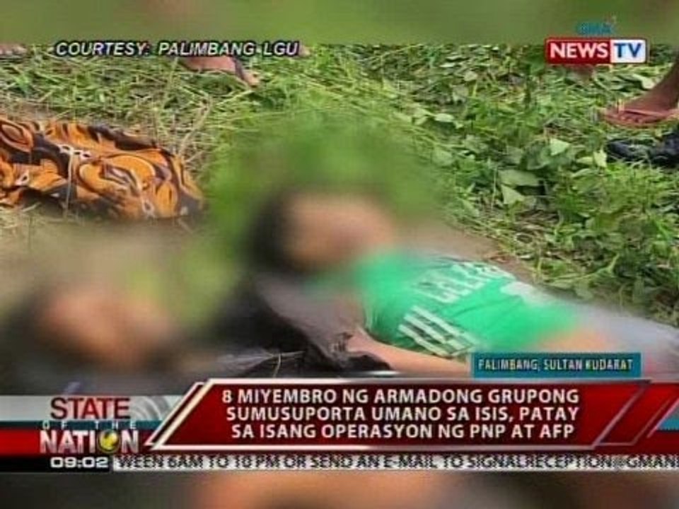 SONA: Armadong grupong sumusuporta umano sa ISIS, patay sa isang operasyon ng PNP at AFP