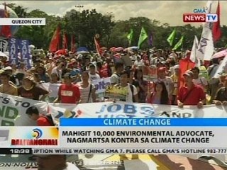BT: Mahigit 10,000 environmental advocate, nagmartsa kontra sa climate change