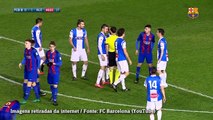 Após aula de Rivaldo, jogador do Barcelona B faz golaço de falta