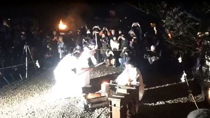 Traditional japanese forge