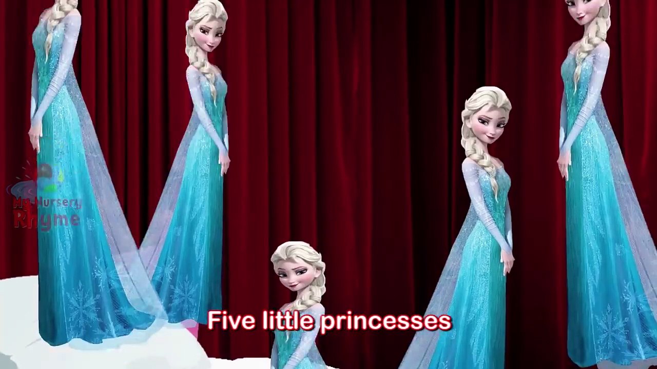 #Frozen - #Five #Little #Elsa #Jumping on The Bed #Nursery #Rhyme for ...