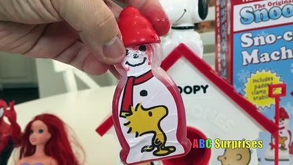 Spiderman Little Mermaid Snoopy Sno Cone Machine Disney Tsum Tsum Mystery Stack Pack Egg Surprise
