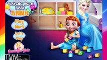 Disney Princess Frozen - Elsa Playing with Baby Anna - Disney Princess Games