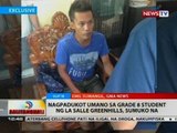 Nagpadukot umano sa grade 8 student ng La Salle Greenhills, sumuko na