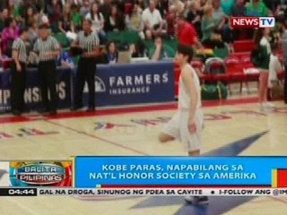 BP: Kobe Paras, napabilang sa nat'l honor society sa Amerika