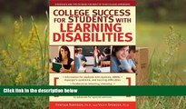 Audiobook  College Success for Students With Learning Disabilities: Strategies and Tips to Make