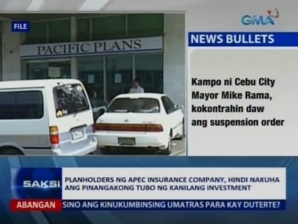 Saksi: Planholders ng APEC Insurance Company, lugi