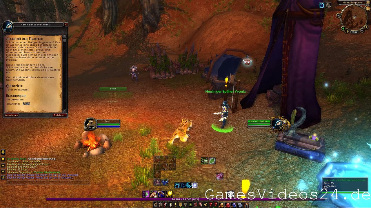World of Warcraft Quest: Ärger mit den Trampeln