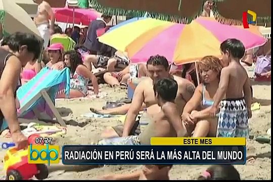 Senamhi: Perú tendrá una radiación solar extrema en febrero