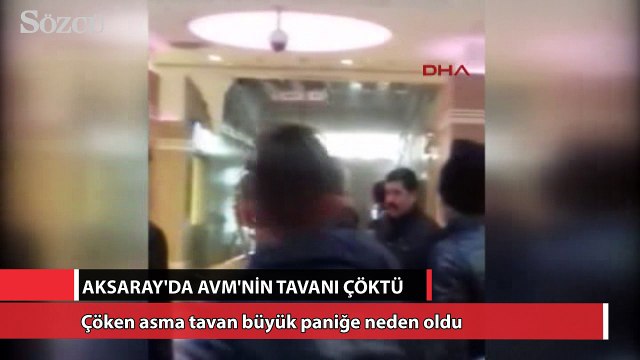 Alışveriş merkezinde asma tavan çöktü