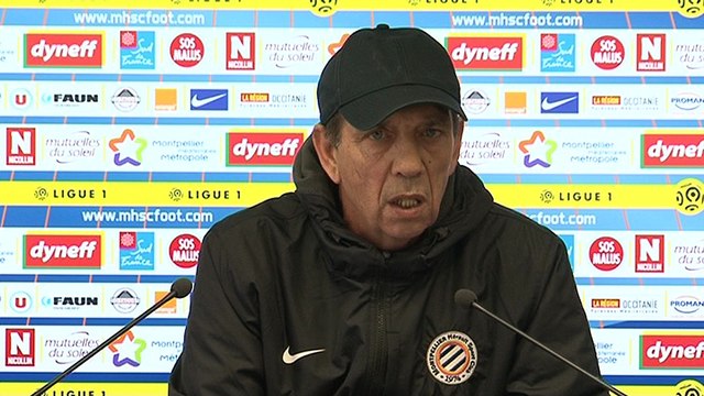 Jean-Louis Gasset avant MHSC vs SC Bastia (23ème journée L1)