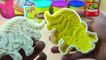 Learn Colors with Play Doh Ice Cream Peppa Pig Animals Dinosaurs Molds - HL Playdoh for Kids