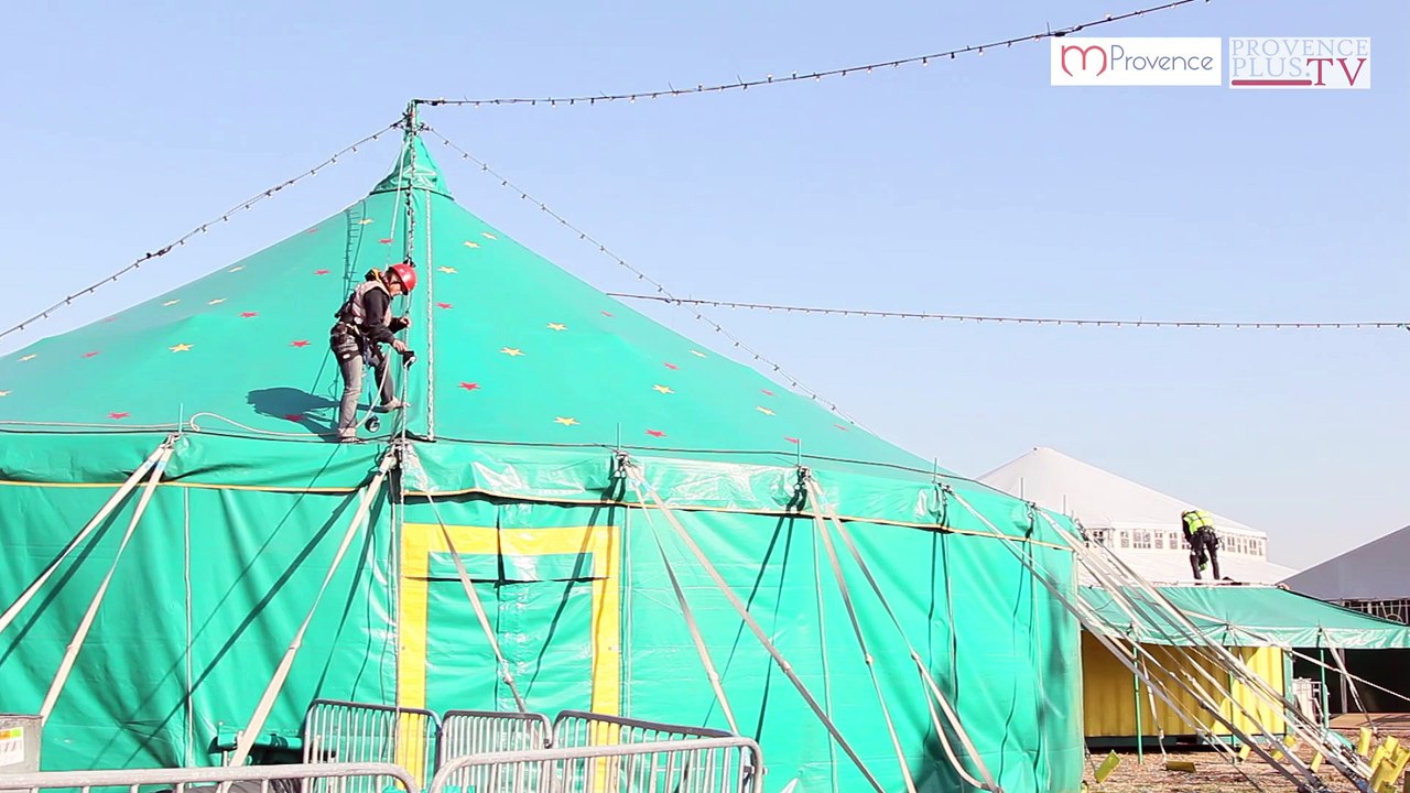 Biennale internationale des arts du Cirque 2017, visite du village chapiteaux
