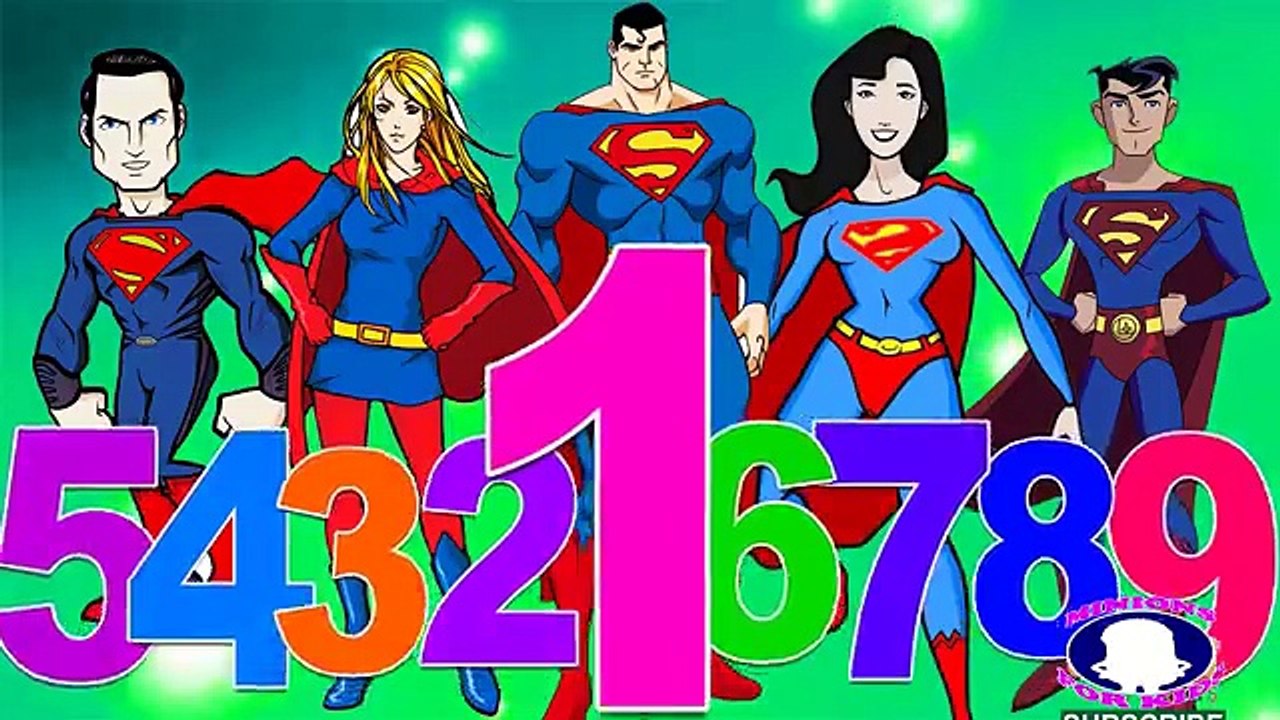 Minions superman ironman spiderman King kong Frozen finger family | Shapes for children