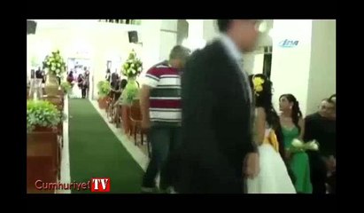 Düğünde dehşet kamerada