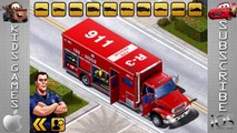 Игра мультик для детей про машинки! Полицейская машина, пожарная машина, скорая помощь!