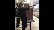 Pakistani Actress Neelam Muneer Khan gun shots at Naval Club