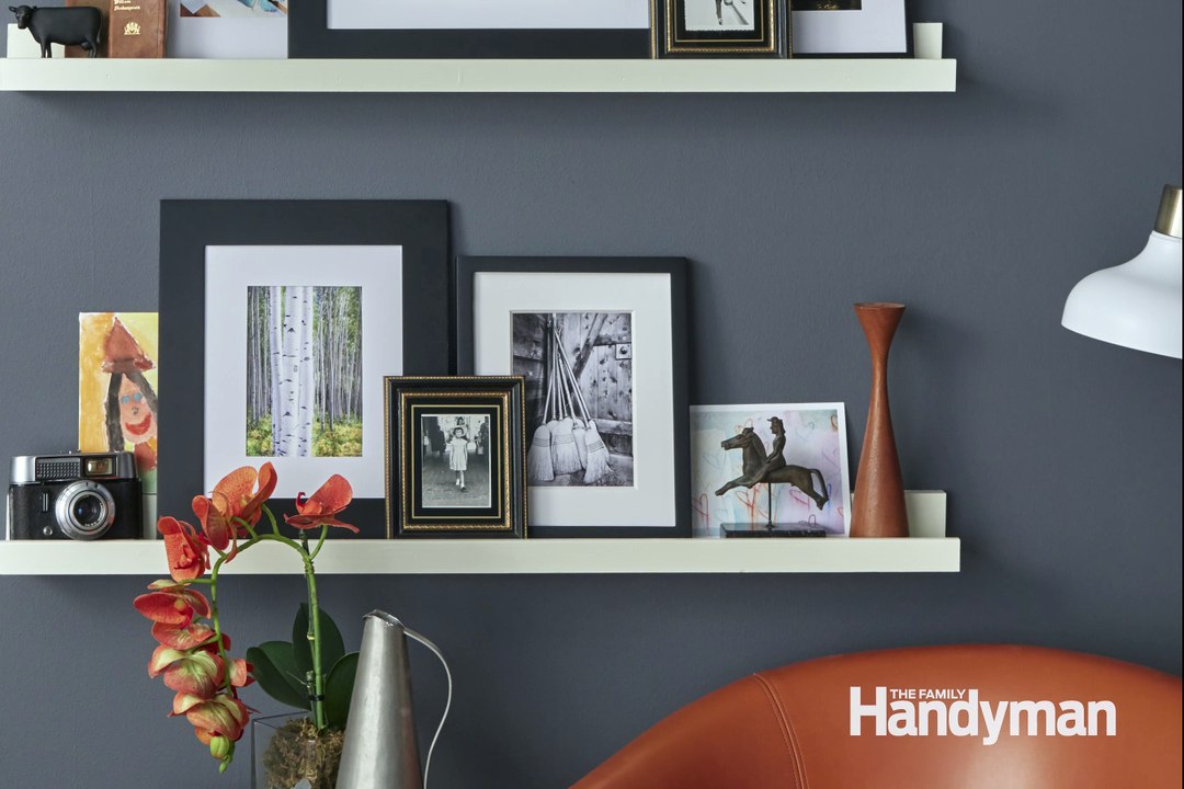 Make a Floating Shelf Picture Ledge