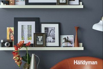 Make a Floating Shelf Picture Ledge