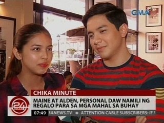 24Oras: Maine at Alden, personal daw namili ng regalo para sa mga mahal sa buhay