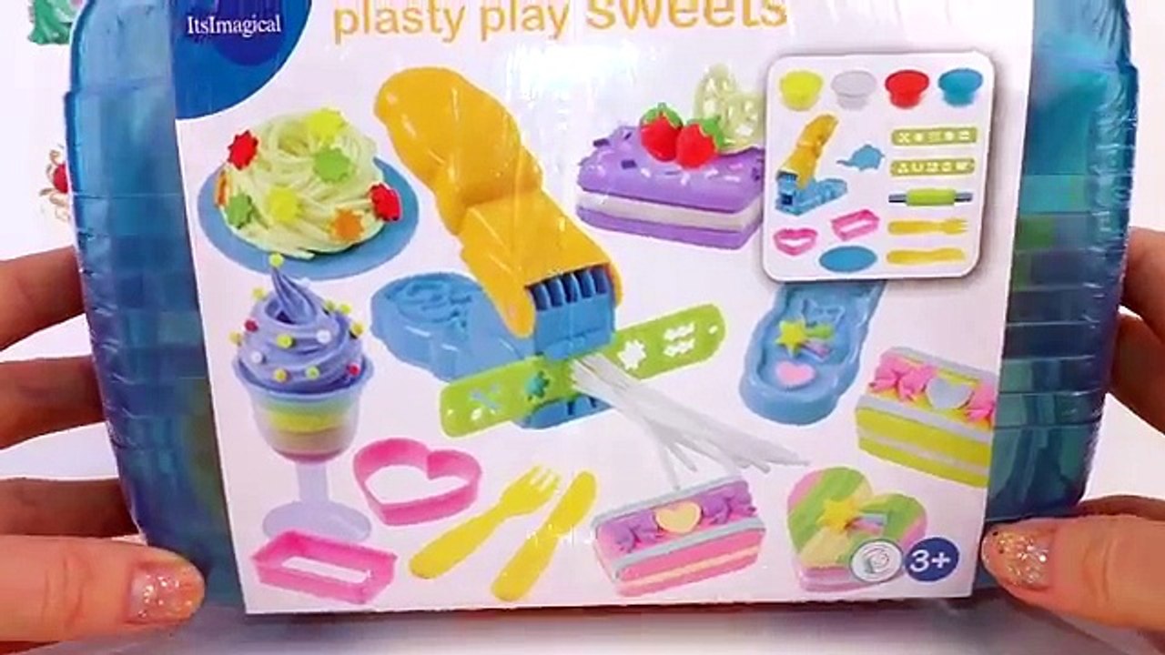 Plasty Play Sweets ItsImagical Modelling Playdough Cooking Playset Doh Dessert Kids Kitchen Toys