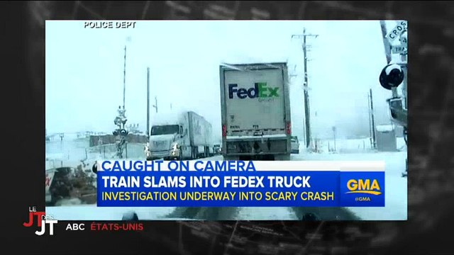 Etats-Unis : Impressionnantes images d'un accident entre un camion et... un train ! Regardez