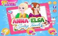 Anna and Elsa Spring Trends - Makeup and Dress Up Game For Girls