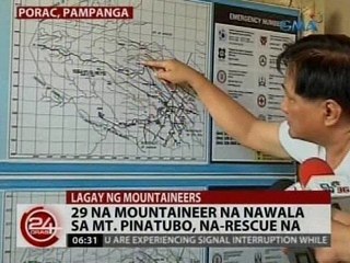 24Oras: 29 na mountaineer na nawala sa Mt. Pinatubo, na-rescue na