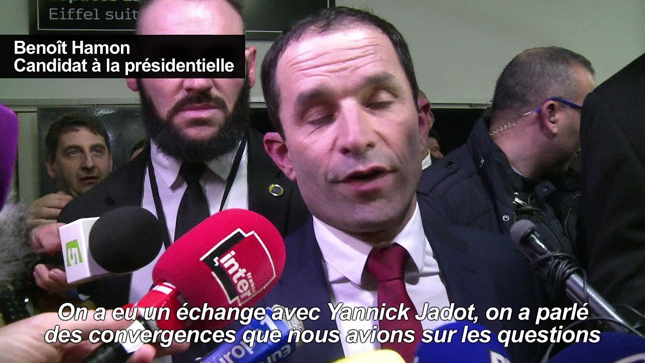 Présidentielles-2017: Yannick Jadot a rencontré Benoît Hamon