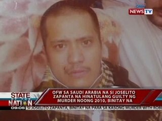 OFW sa Saudi Arabia na si Joselito Zapanta na hinatulang guilty ng murder noong 2010, binitay na