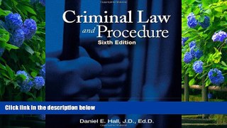 READ book Criminal Law and Procedure Daniel E. Hall Trial Ebook