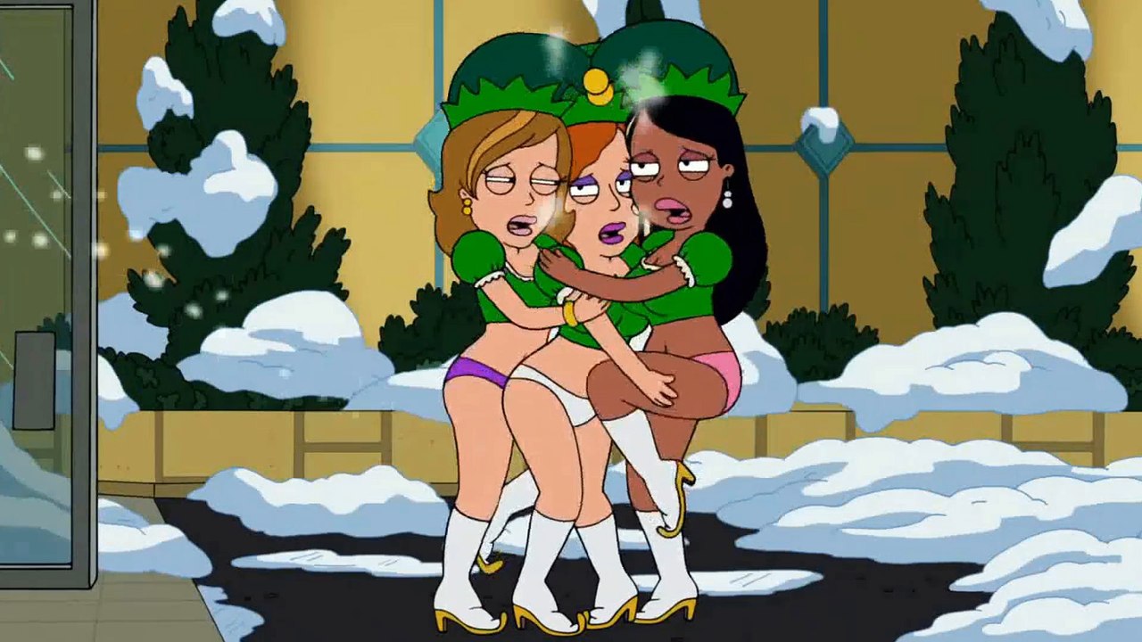The Cleveland Show - Roberta warming up with lesbian friends at Christmas - Improved version